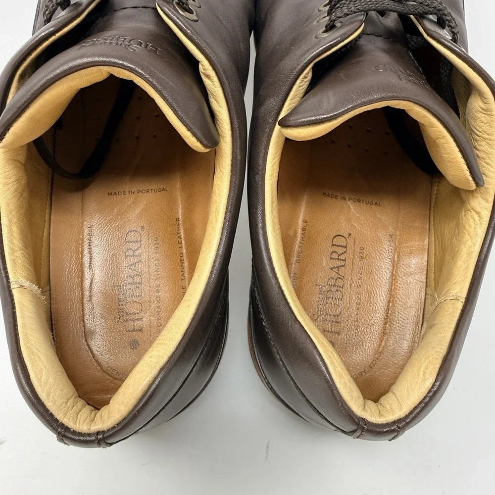 Samuel Hubbard DressFast Dress Sneakers Mens 14 M Brown Leather Cap Toe Vibram